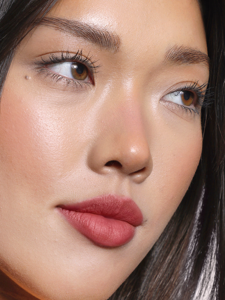 Cameron wears Lip Blush in Orchid